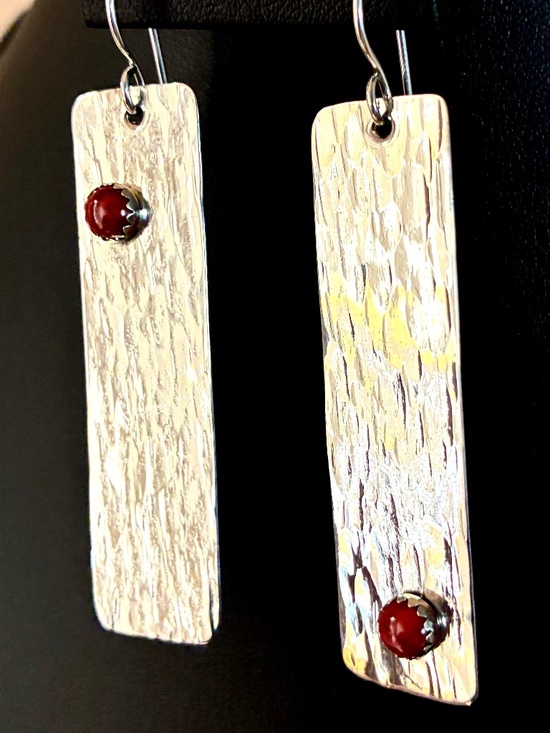 Navajo 925 Sterling Silver Waterfall Drop Earrings - Picture 2 of 3